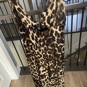 Leopard Print Sleeveless Dress